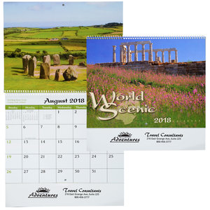 World Scenic Calendar - Spiral Main Image