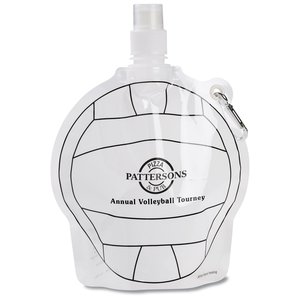 HydroPouch Collapsible Water Bottle - Volleyball Main Image