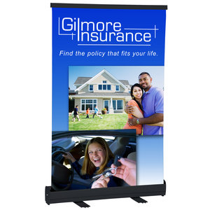 Economy Tabletop Retractable Banner Display - 24" Main Image