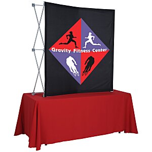 Splash Curved Tabletop Display - 5' - Front Graphics Main Image