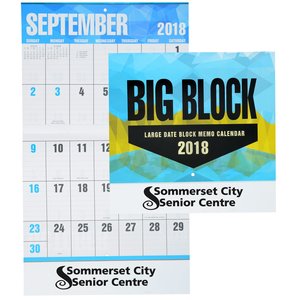 Big Block Appointment Calendar - Stapled Main Image