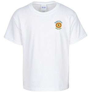 Gildan Ultra Cotton T-Shirt - Youth - Embroidered - White Main Image