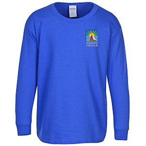 Gildan Ultra Cotton LS T-Shirt- Youth- Embroidered- Colours Main Image