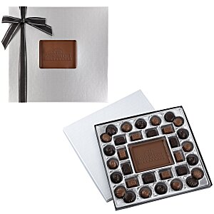 Chocolate Bites - 32-Piece - Silver Box Main Image