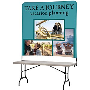 Tabletop Banner System with Tall Back Wall - 6' Main Image
