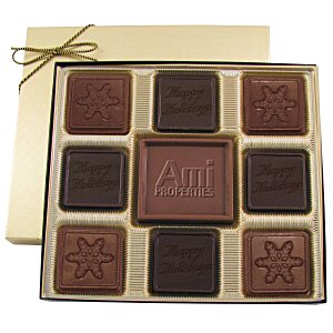 Centrepiece Chocolates - 6 oz. - Happy Holidays & Snowflake Main Image