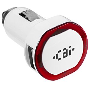 Illuminating Dual USB Car Charger Main Image