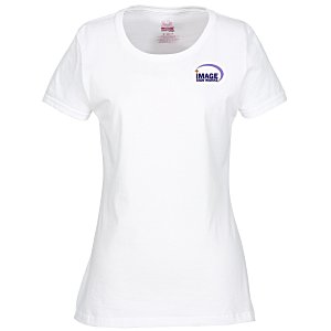 Fruit of the Loom HD T-Shirt - Ladies' - Embroidered - White Main Image