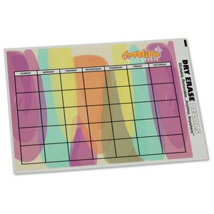 Removable Monthly Calendar Decal - Watercolour Main Image