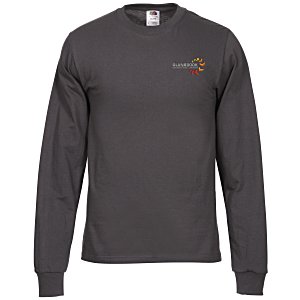 Fruit of the Loom HD LS T-Shirt - Embroidered - Colour Main Image