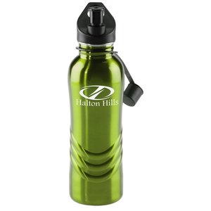 Curve Stainless Steel Sport Bottle - 28 oz. - Closeout Main Image