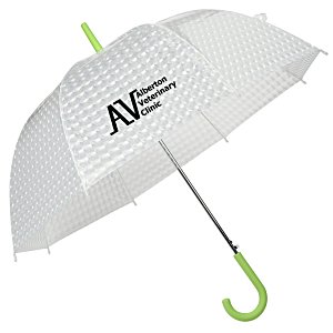 Colour Pop Clear Domed Umbrella - 46" Arc Main Image