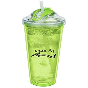 Acrylic Tumbler with Dome Lid & Straw - Closeout Main Image