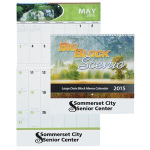 Big Block Scenic Appointment Calendar - Spiral Main Image