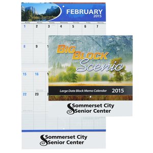 Big Block Scenic Appointment Calendar - Stapled Main Image