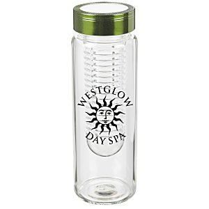 Fruit Infuser Glass Water Bottle - 24 hr Main Image