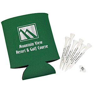Collapsible Koozie® Golf Tee Kit Main Image
