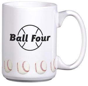 Sports Ceramic Mug - 15 oz. - Baseball Main Image