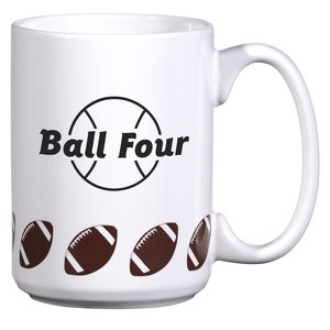 Sports Ceramic Mug - 15 oz. - Football Main Image