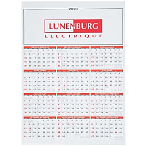 Mid Size Year To View Calendar - French/English Main Image