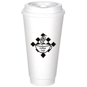 Insulated Paper Travel Cup with Lid - 24 oz. Main Image