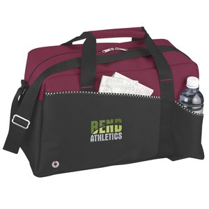 Two-Tone Duffel Bag - Embroidered Main Image