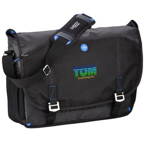 Zoom Checkpoint-Friendly Laptop Messenger - Embroidered Main Image