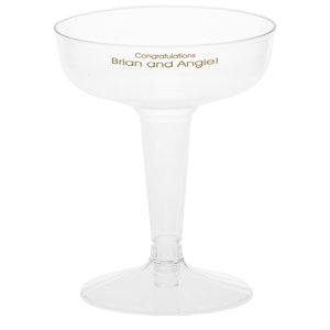 2-Piece Plastic Champagne Glass - 4 oz. Main Image