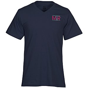 Fruit of the Loom HD V-Neck Tee - Embroidered - Colours Main Image