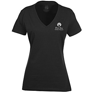 Fruit of the Loom HD V-Neck Tee - Ladies' - Screen - Colours Main Image