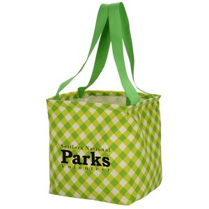 Utility Tote - 12-1/2" x 11" - Gingham Main Image