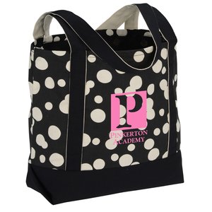 Designer Accent Gusseted Tote Bag - Bubble Explosion Main Image
