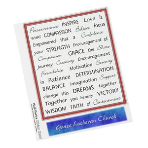 Wall Poetry Repositionable Sticker Sheet - Inspirational Main Image
