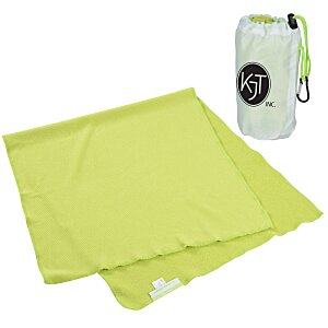 Go Green Fitness Towel with Pouch Main Image