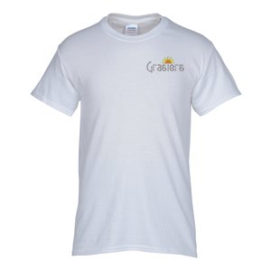 Gildan Heavy Cotton T-Shirt - Men's - Embroidered - White Main Image