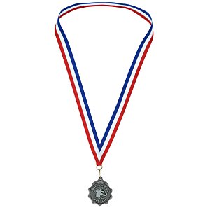 Econo Medal - Scallop Edge with Red, White & Blue Ribbon Main Image