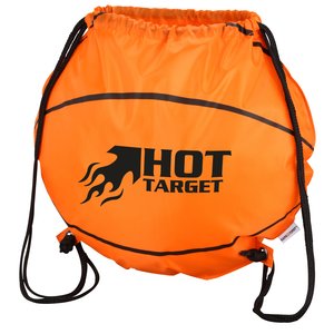 Game Time! Basketball Drawstring Backpack - Overstock Main Image