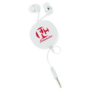 Ear Buds with Retractable Cord - Closeout Main Image