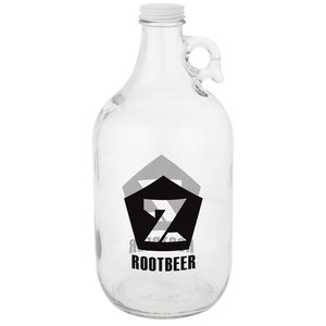 Clear Growler with Metal Lid - 64 oz. Main Image