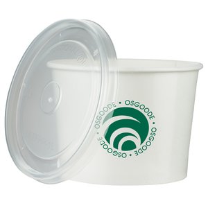 Paper Food Container - 10 oz. - with Flat Lid Main Image