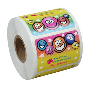 Super Kid Sticker Roll - Smiley Faces Main Image