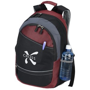Reflective Stripe Computer Backpack - Closeout Main Image