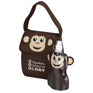 Paws and Claws Neoprene Lunch Set - Monkey Main Image