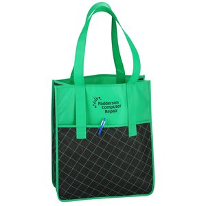 Quilted Shopper Tote - Closeout Main Image