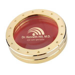 Magnifier and Paperweight - Gold - Laser Engraved Main Image
