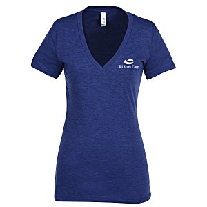 Bella+Canvas Tri-Blend Deep V-Neck T-Shirt - Ladies' - Screen Main Image