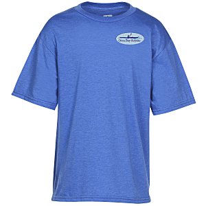 Bodie Heathered Blend Tee - Youth - Embroidered Main Image