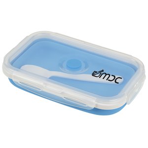 Collapsible Silicone Container with Spoon Main Image