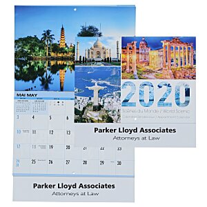 Around the World Appointment Calendar - French/English Main Image