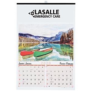 Canadian Scenes 2 Month View Calendar - French/English Main Image